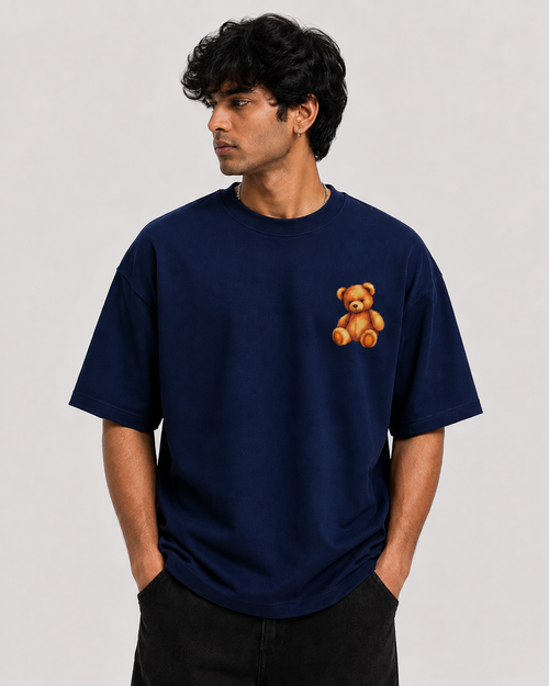Bear Design Oversized T-Shirt