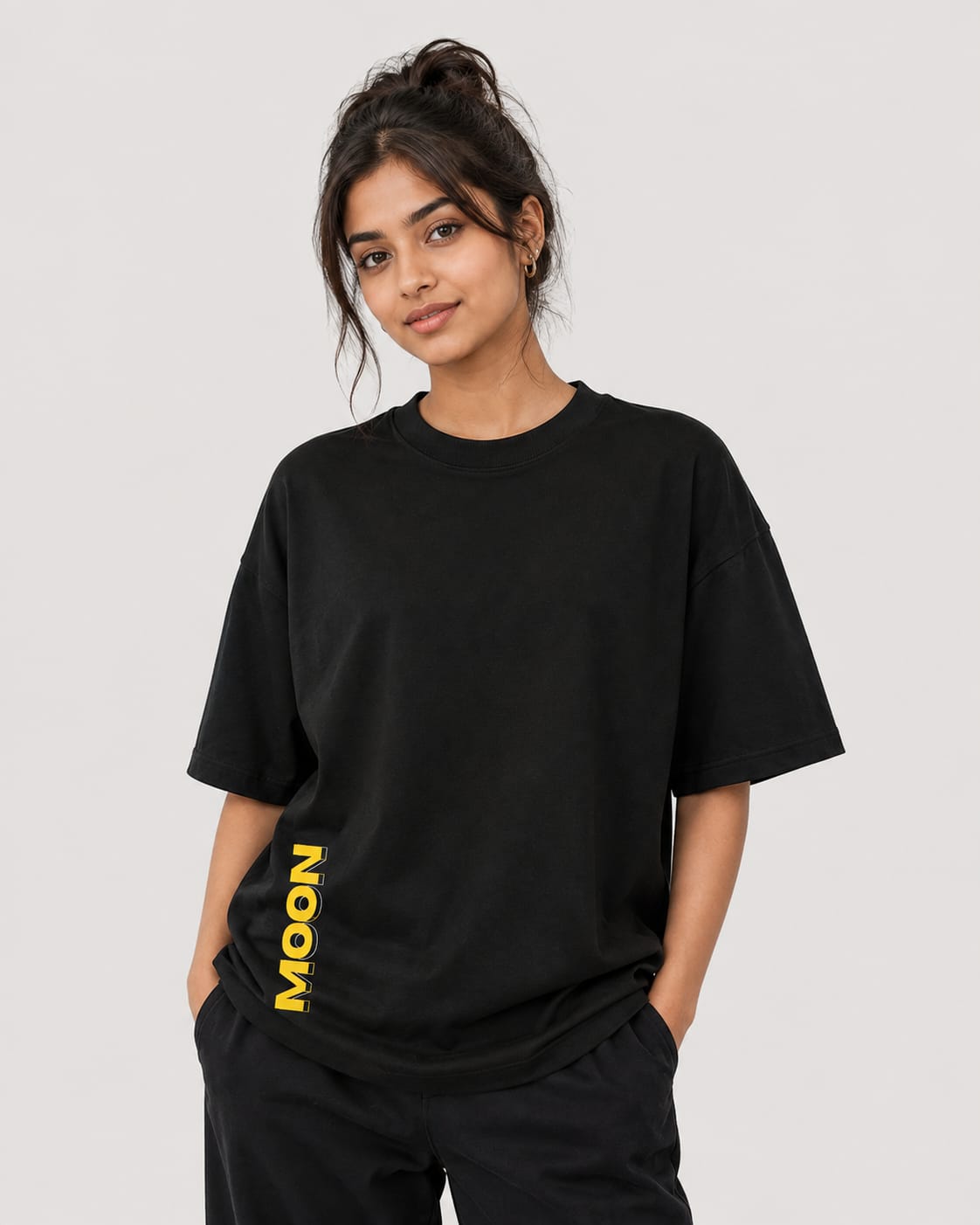 Moon Design Oversized T-Shirt