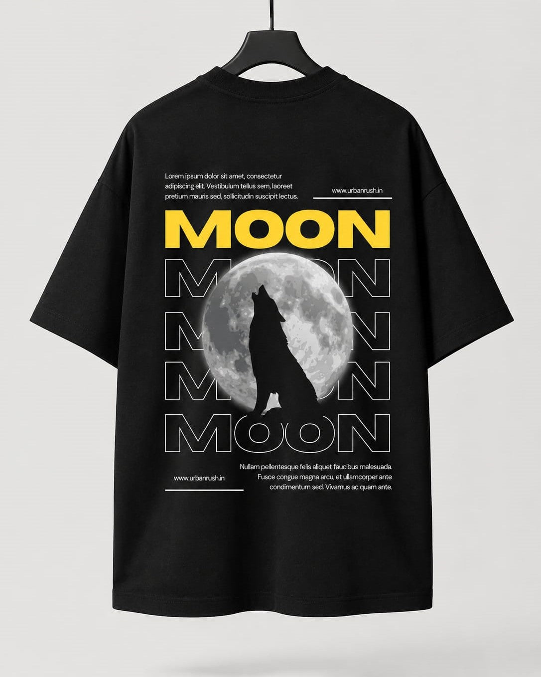 Moon Design Oversized T-Shirt