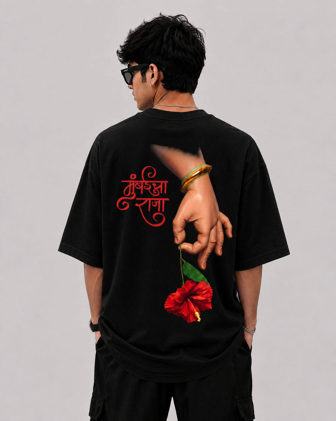Mumbai Cha Raja Oversized T-Shirt