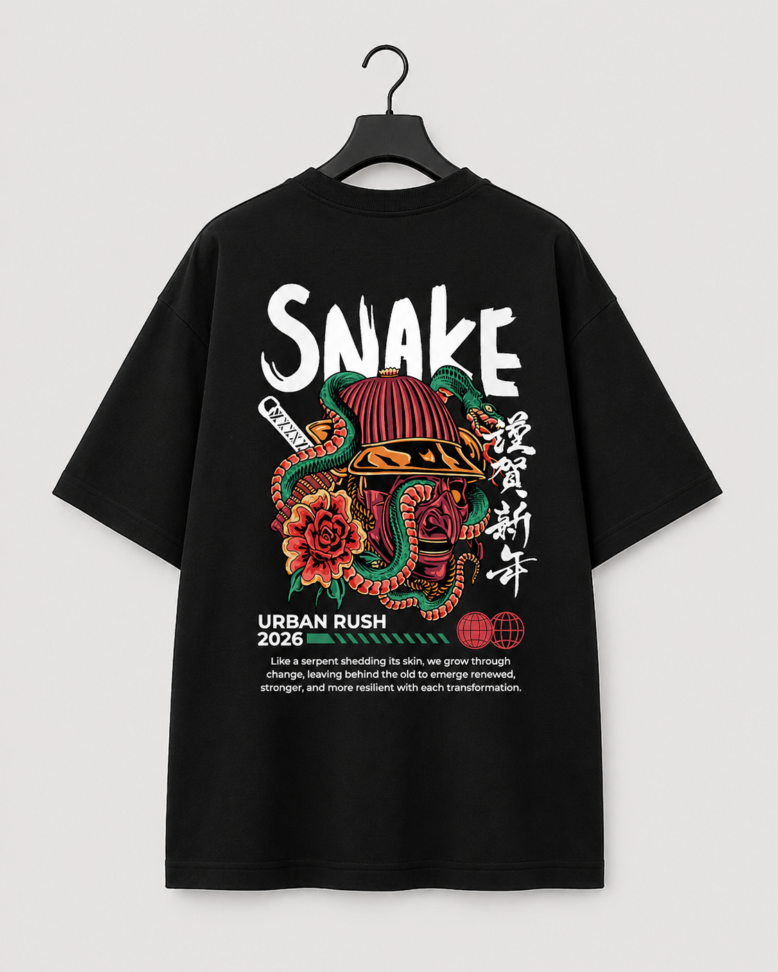 Women's Snake Preminum Oversized T-Shirt