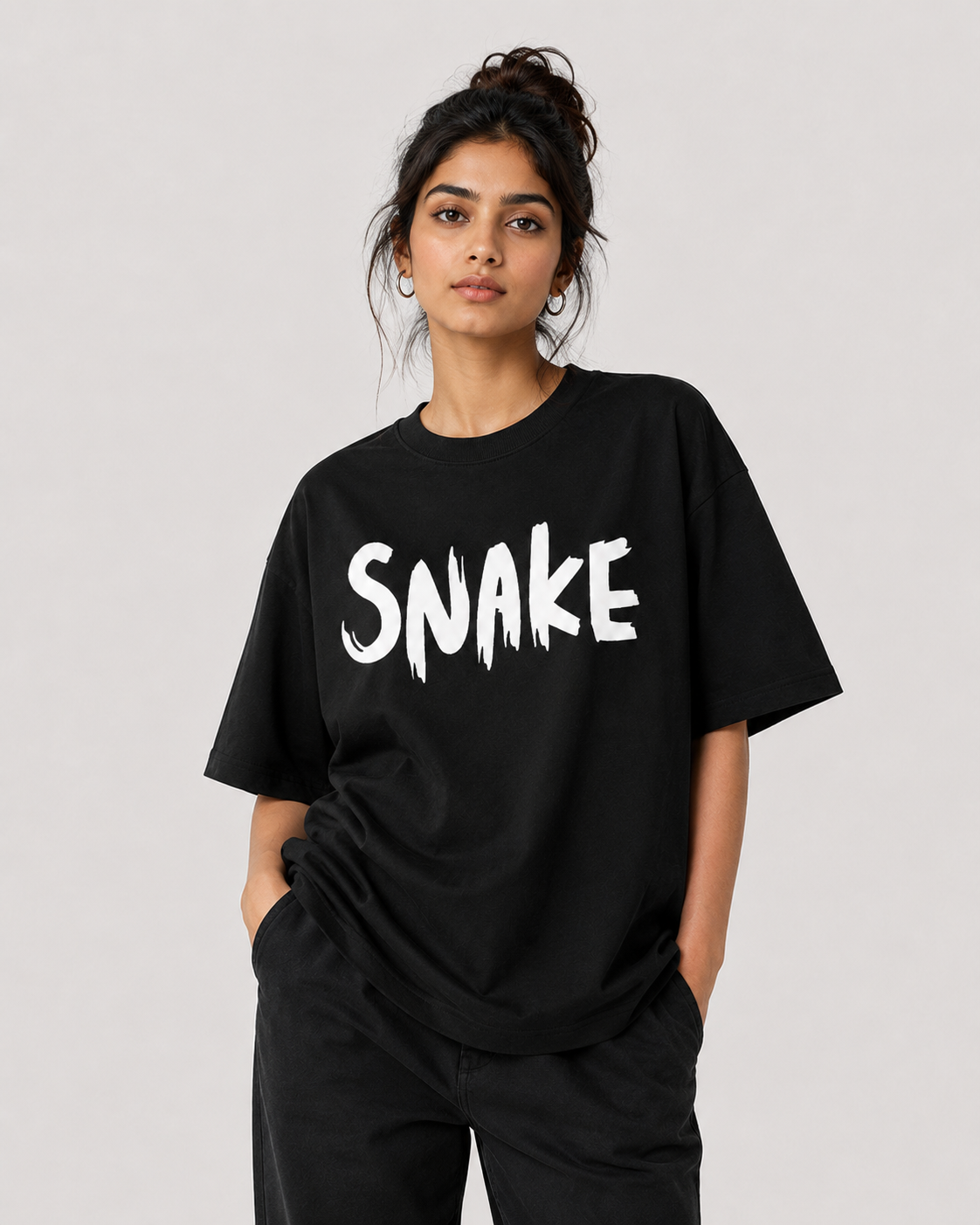 Women's Snake Preminum Oversized T-Shirt