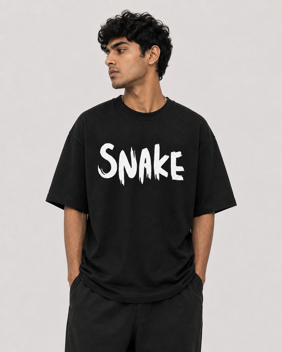 Snake Design Preminum Oversized T-Shirt